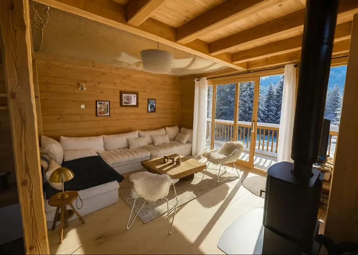 Alpesi faház Semi Detached For 8 With Balcony & Garden Chamonix